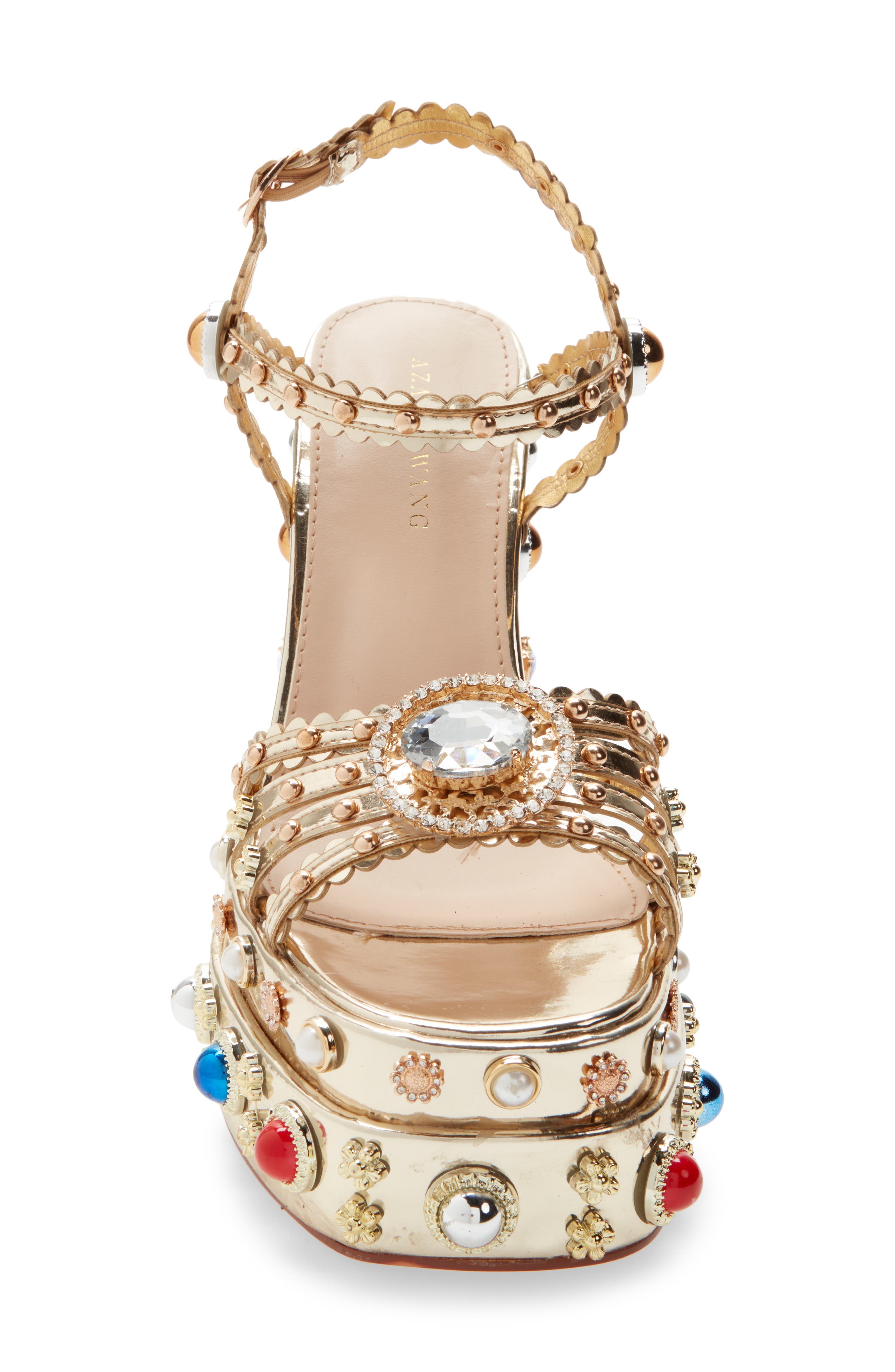 AZALEA WANG Lola Ankle Strap Platform Sandal, Alternate, color, 