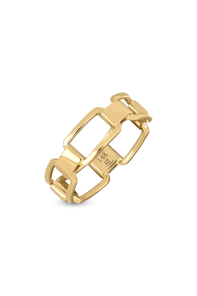 14K Gold Link Statement Ring, Main, color, 14K YELLOW GOLD