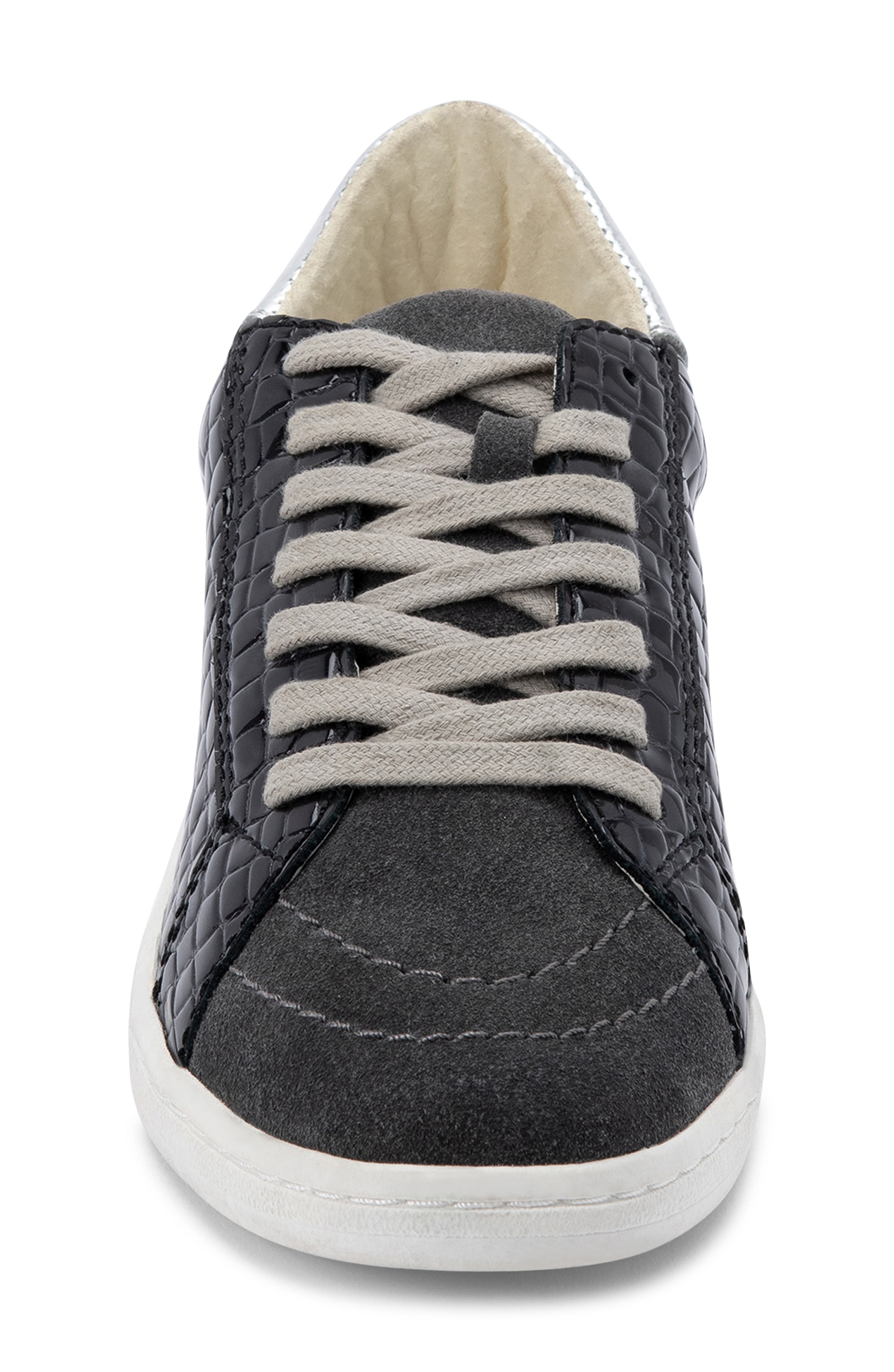 Nino Genuine Calf Hair Sneaker, Alternate, color, PATENT CROCODILE LEATHER