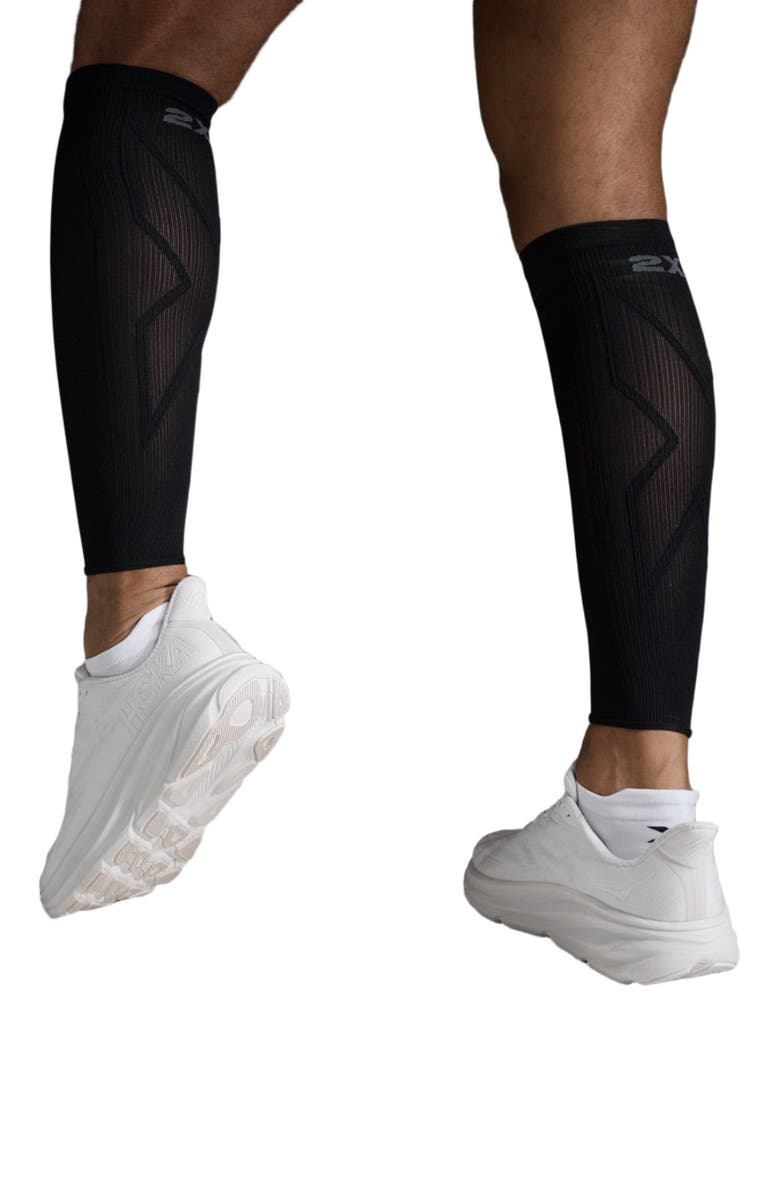 2XU X Compression Calf Sleeves, Main, color, Black/Black