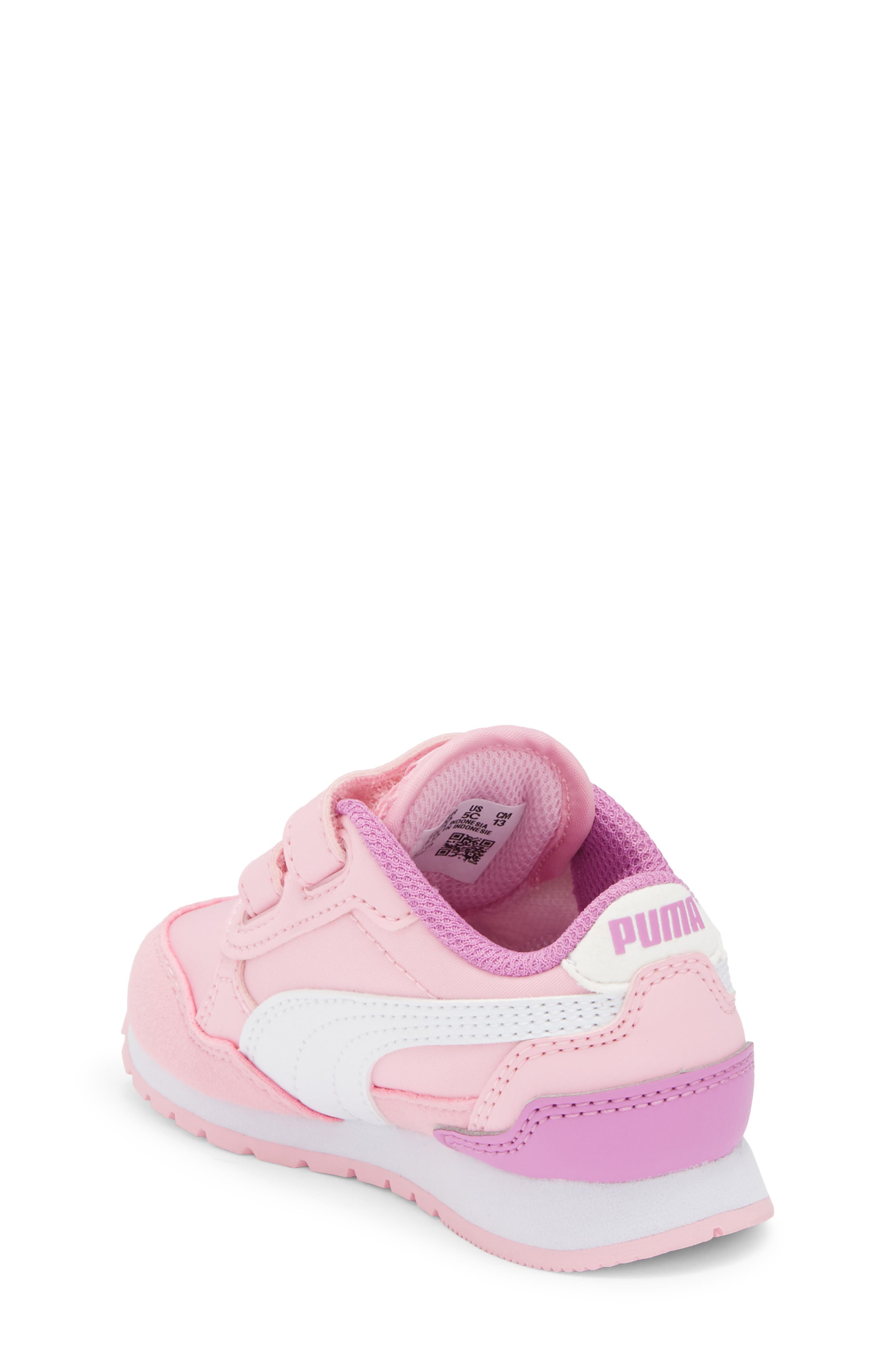 PUMA Kids' ST Runner v4 Sneaker, Alternate, color, Pink Shimmer/ White/ Mauve