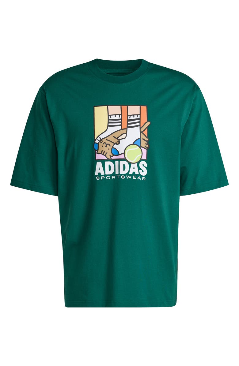 adidas Pop Art Graphic Tee, Alternate, color, Collegiate Green