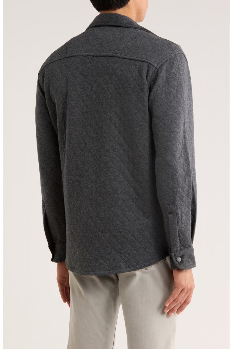 Quilted Shirt Jacket, Alternate, color, CHARCOAL HEATHER