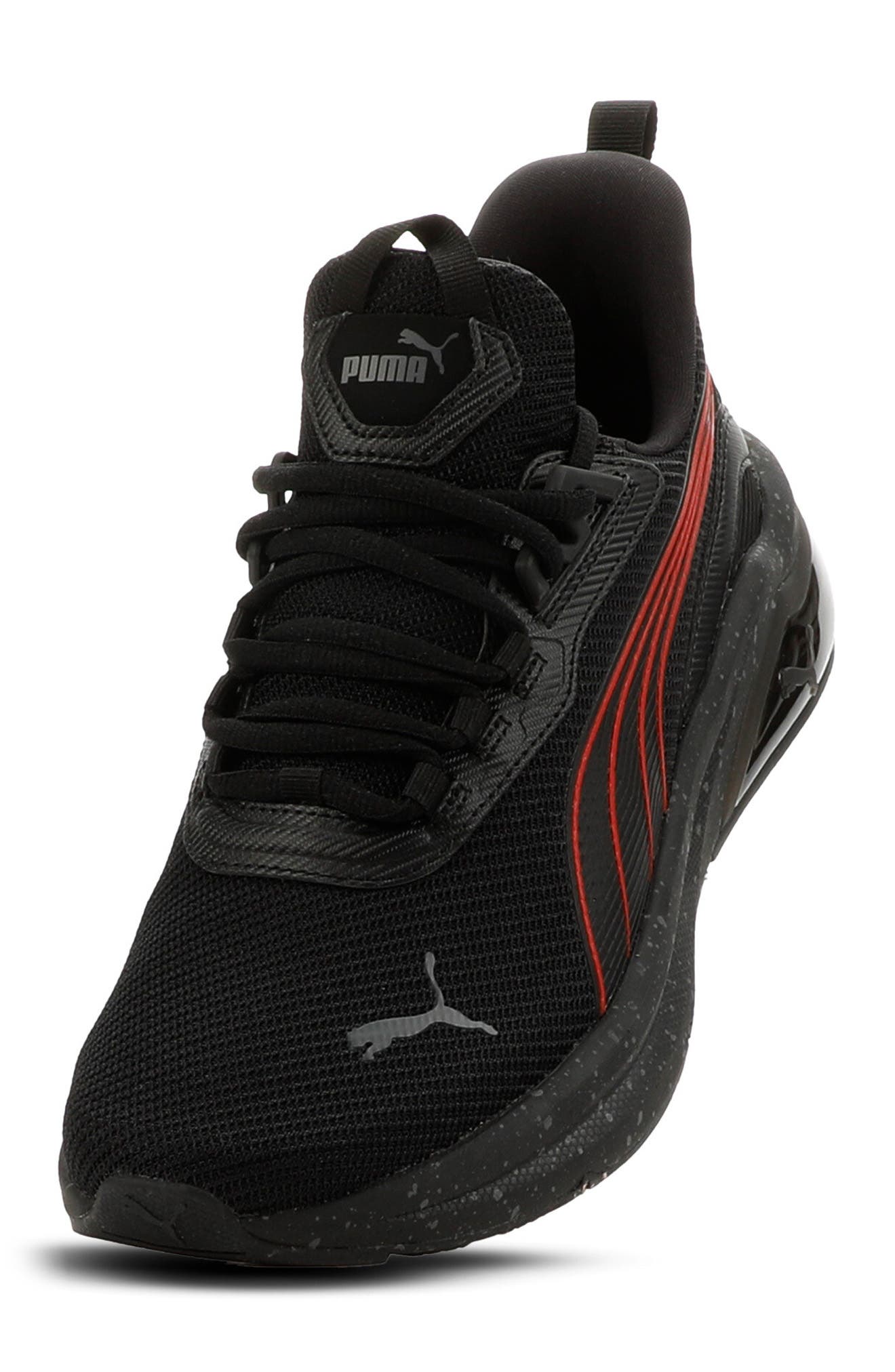 Caven III Plus Sneaker, Alternate, color, PUMA BLACK/ FOR ALL TIME RED