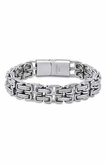 Men's Stainless Steel Double Chain Bracelet