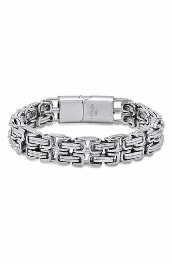 Men's Stainless Steel Double Chain Bracelet
