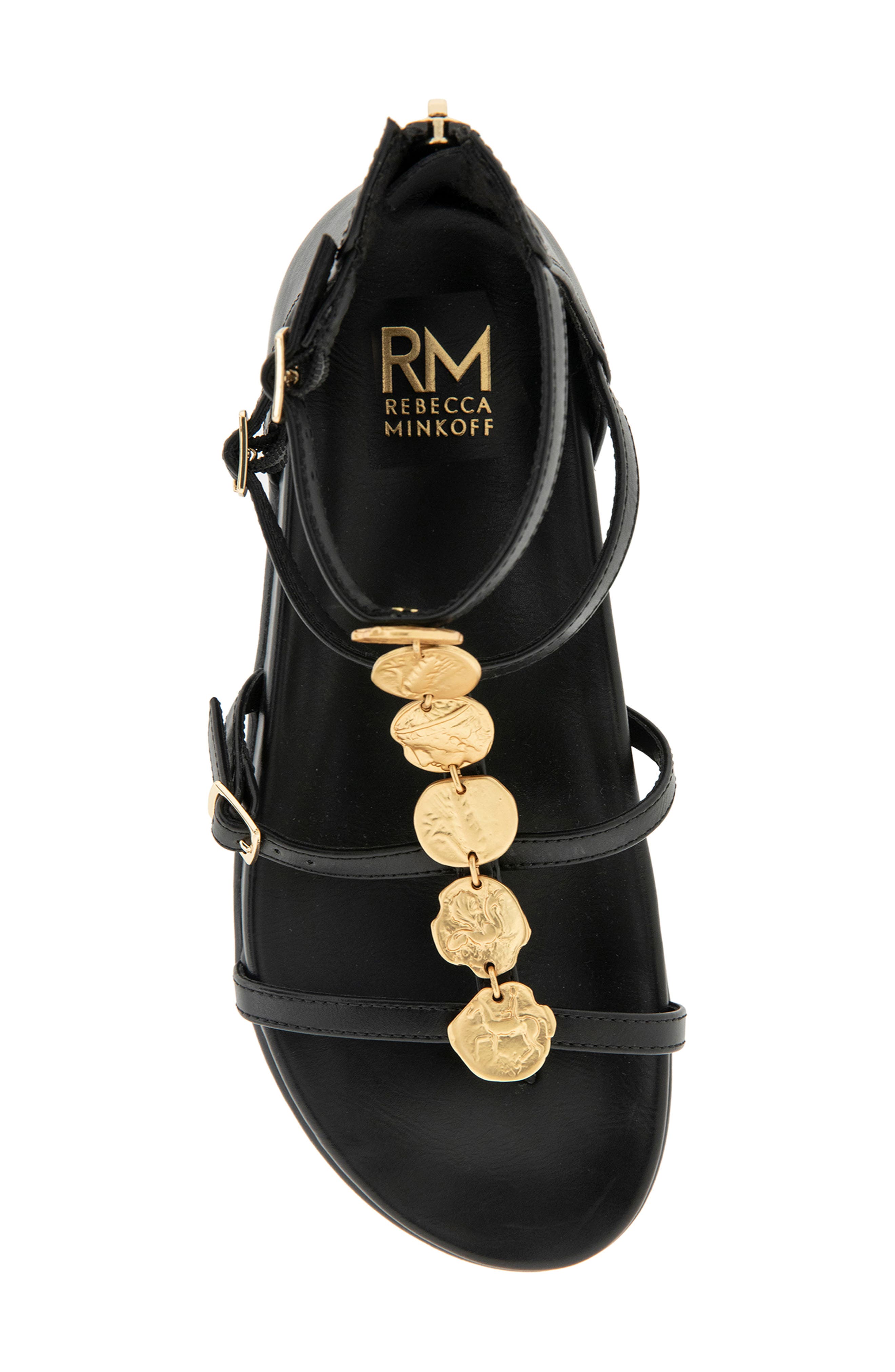 Rebecca Minkoff Hadley Cage Sandal, Alternate, color, Black