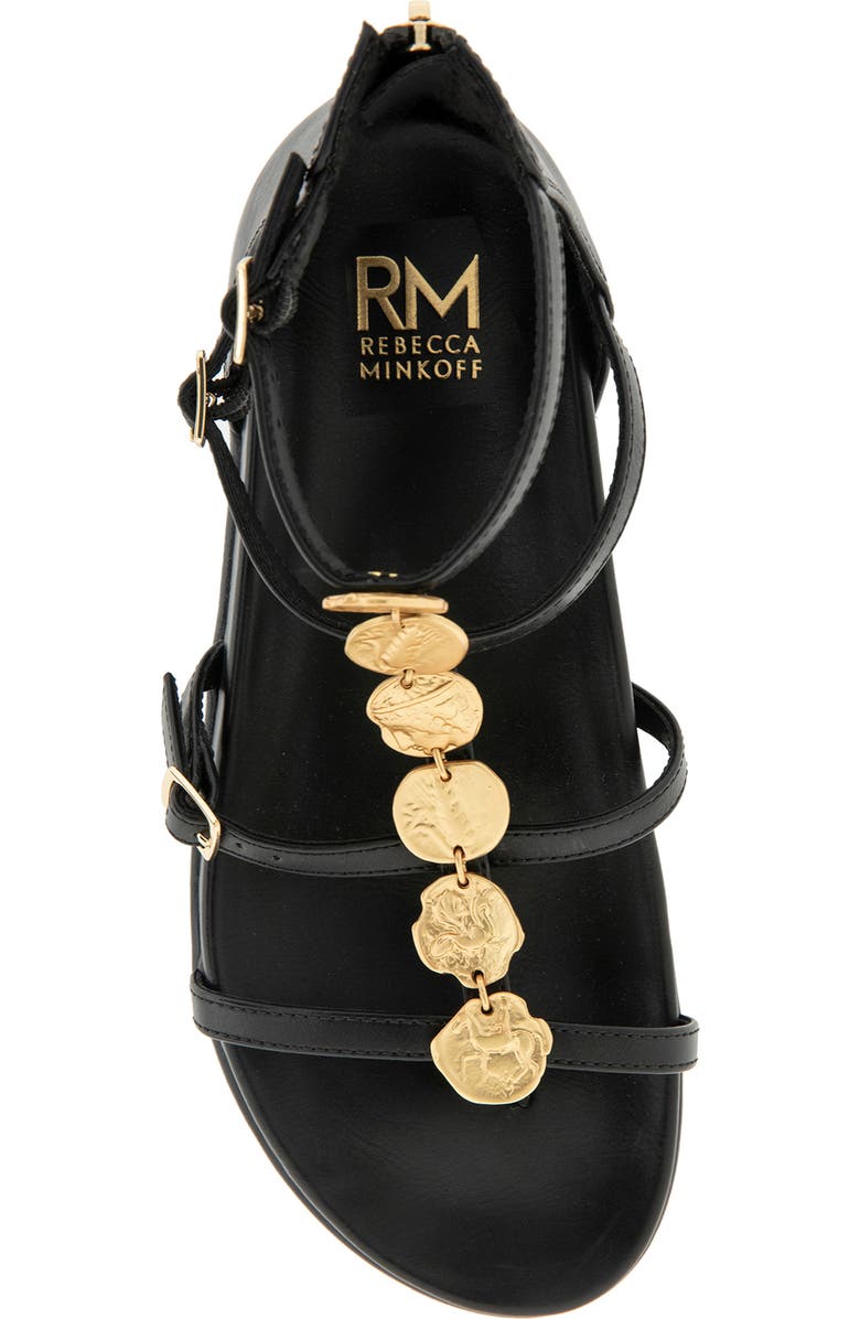 Rebecca Minkoff Hadley Cage Sandal, Alternate, color, Black