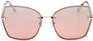 TOM FORD Nickie 62mm Oversize Gradient Butterfly Sunglasses