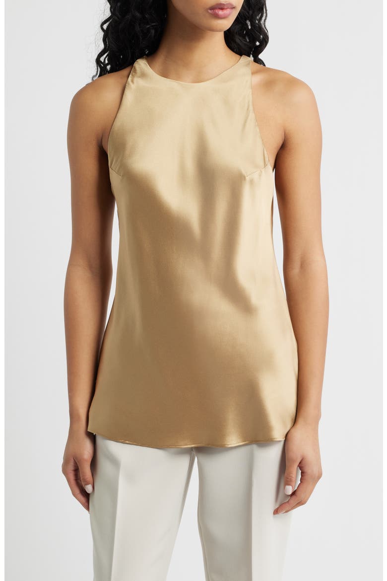 Saskia Silk Tank Top, Main, color, RIESLING