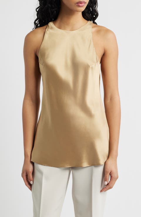 Saskia Silk Tank Top