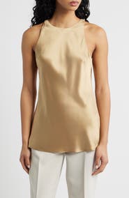 Reformation Saskia Silk Tank Top