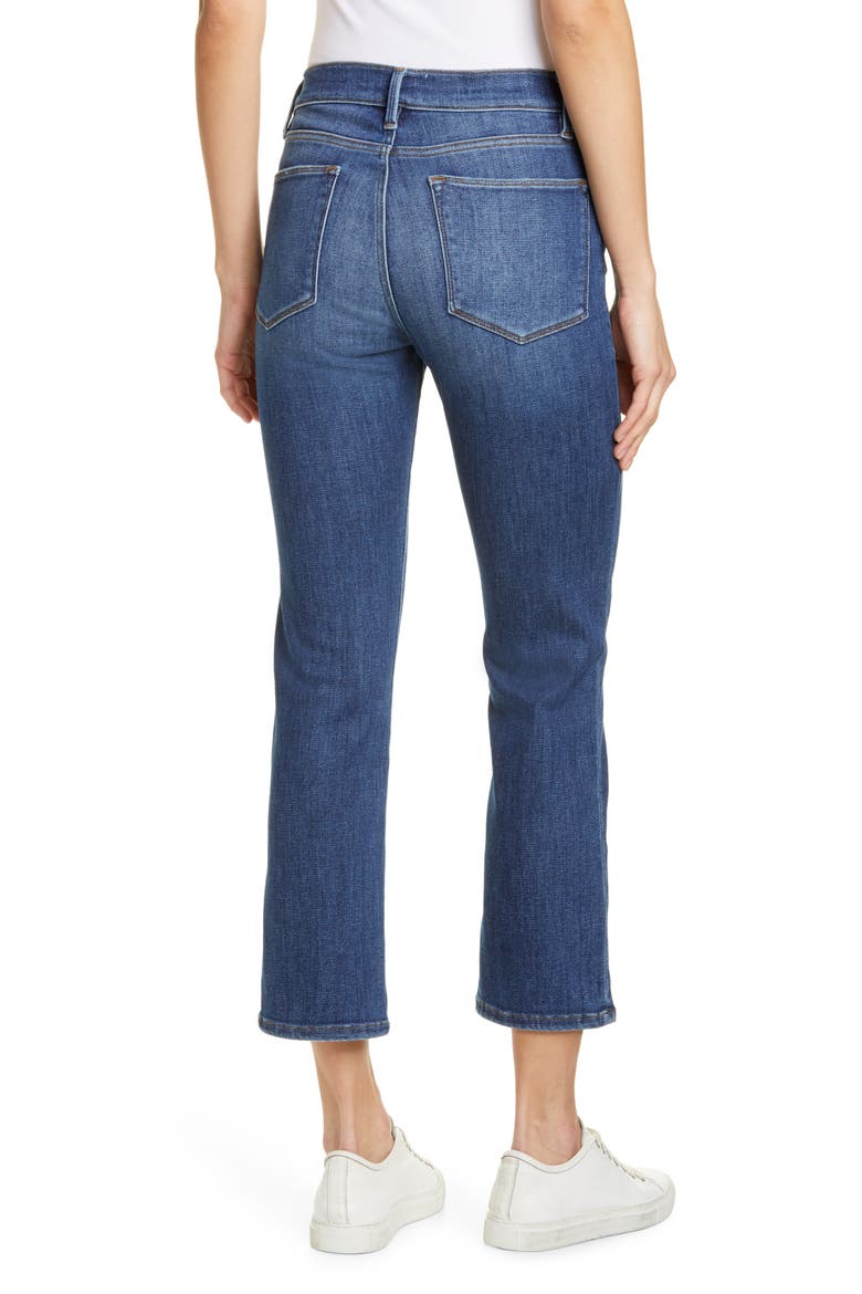 Le High Ankle Straight Leg Jeans, Alternate, color, BESTIA