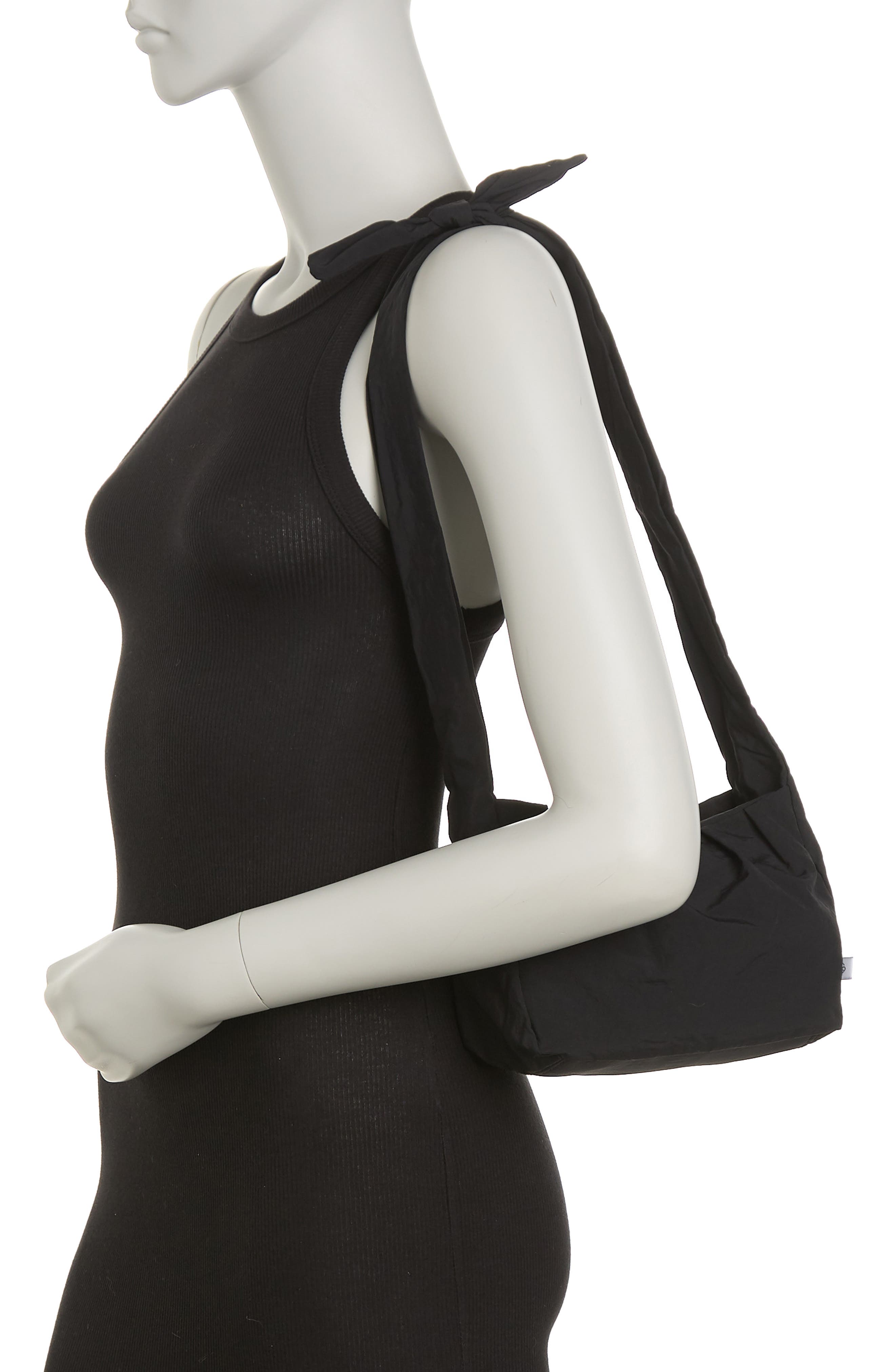 Street Level Gathered Hobo w/ Bow Strap, Alternate, color, 