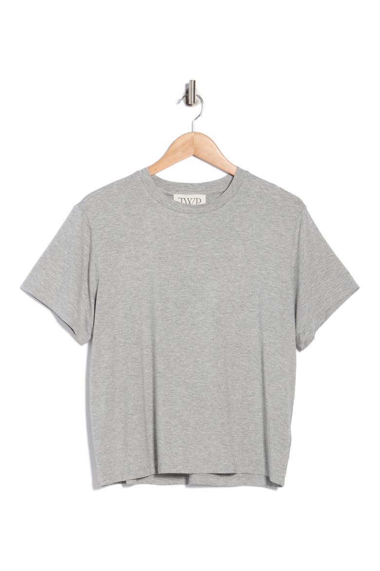 His Crewneck T-Shirt, Main, color, MEDIUM HEATHER GREY