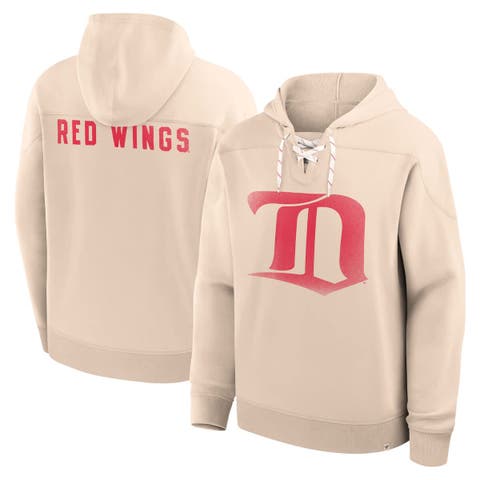 Men's Fanatics Cream Detroit Red Wings Vintage Hoodie