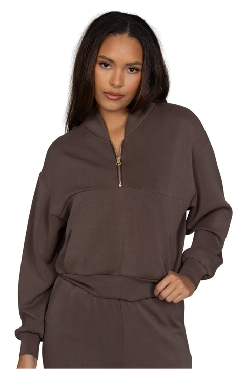 LuxeSoft Lounge Quarter Zip