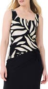 NIC+ZOE Breezy Leaves Notched Neck Shell