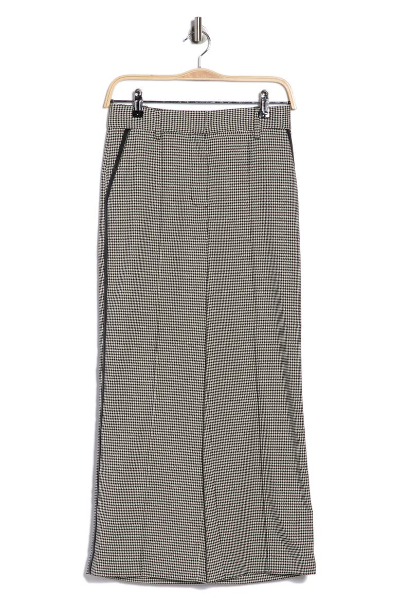 Miki Crop Wide Leg Pants, Alternate, color, BLACK WHITE CHECK