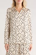 L'AGENCE Argo Polka Dot Button Front Top