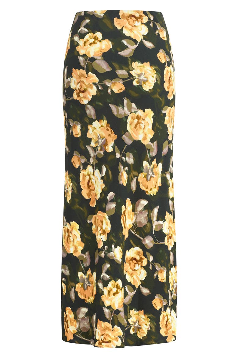 The Favorite Floral Maxi Skirt, Alternate, color, GOLDEN FLOWERBED