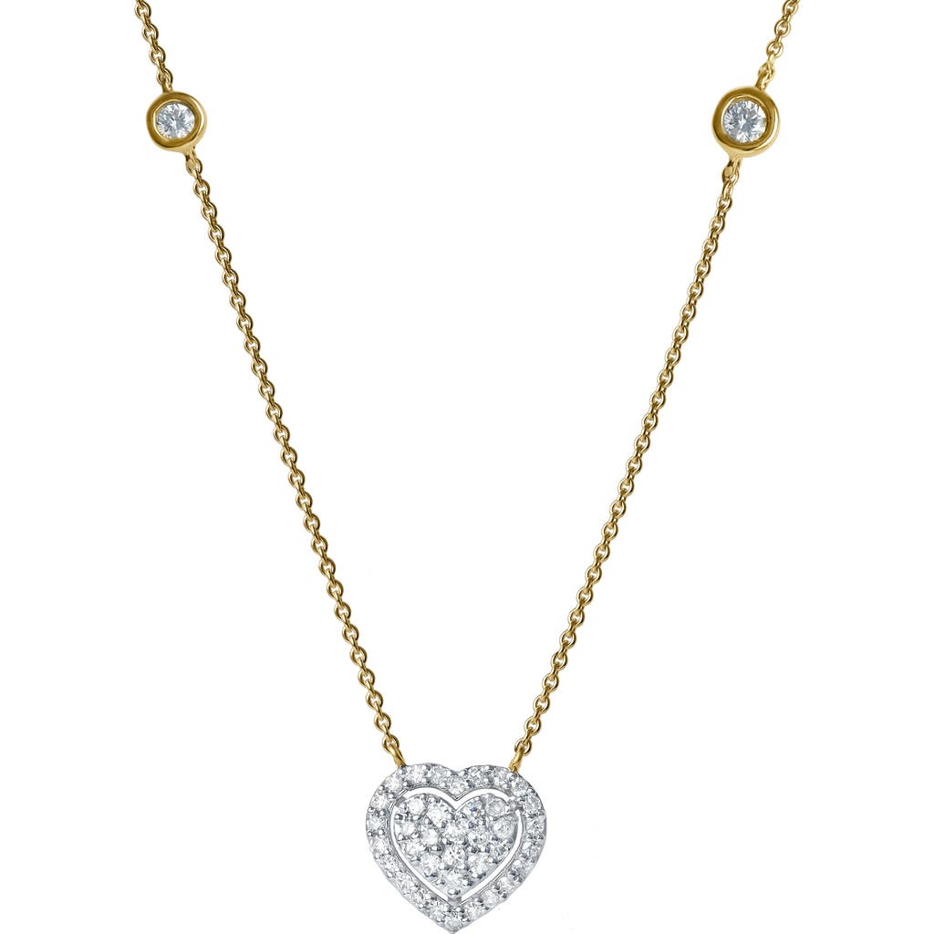 Luvmyjewelry Mira Heart Diamond Necklace