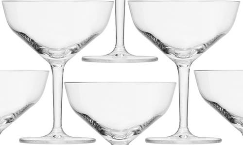 Schott Zwiesel Basic Bar Set Of 6 Martini Glasses In Transparent