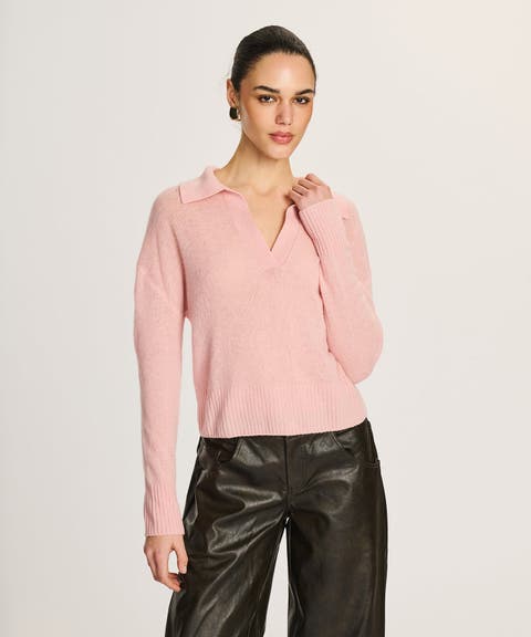 Featherweight Cashmere Polo Sweater