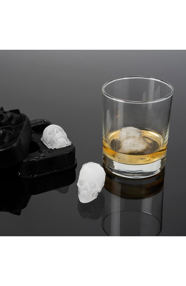 Foster & Rye Skull Ice Mold, Alternate, color, Black