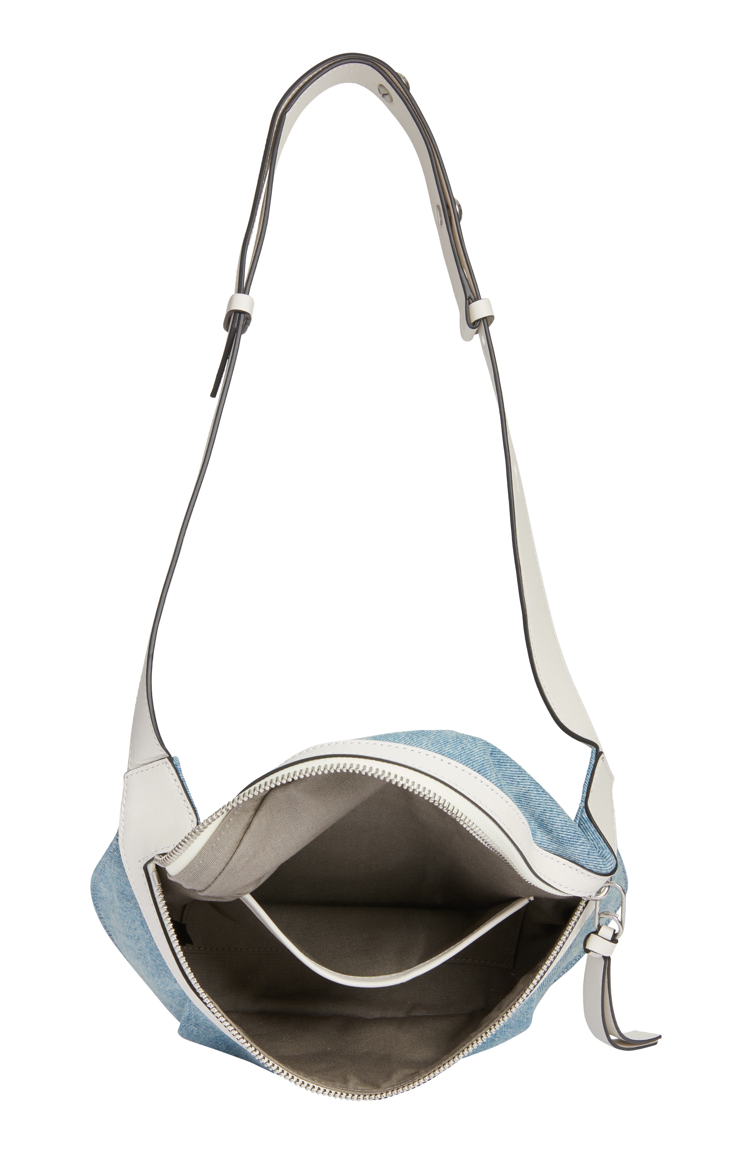 rag & bone Commuter Denim Belt Bag, Alternate, color, 