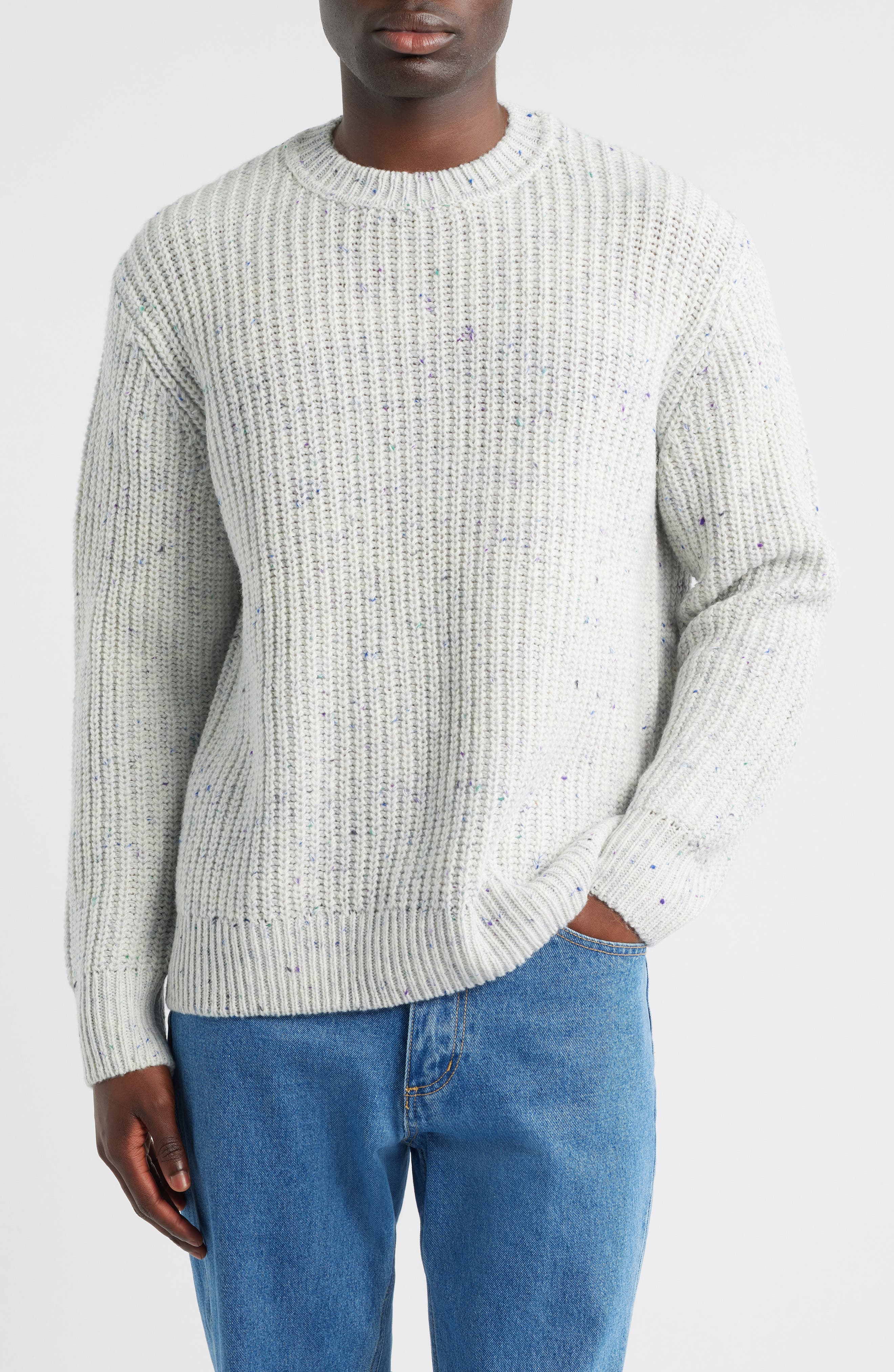 Wax London Wilde Chunky Wool Blend Rib Sweater