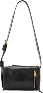 AllSaints Alba Shine Leather Crossbody Bag