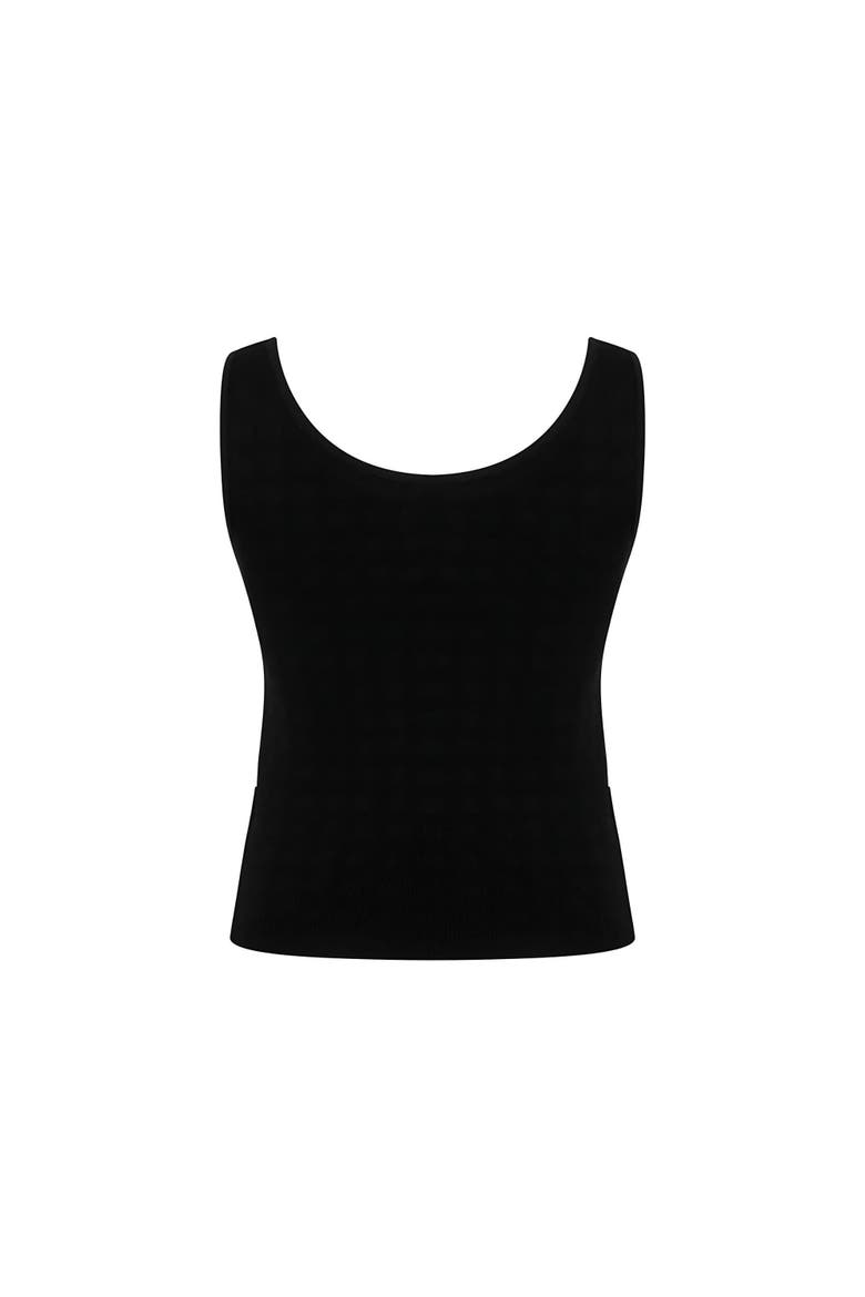 Mirror Embellished Crop Top with Thick Straps, Alternate, color, Black