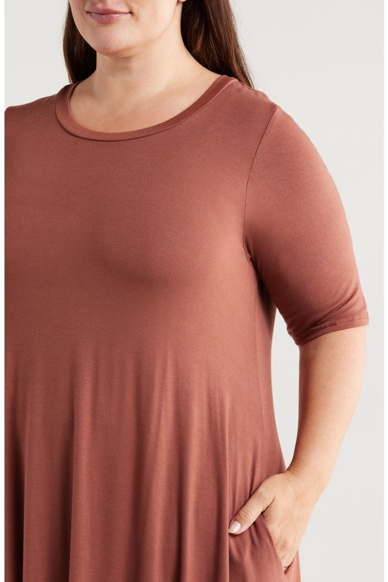 Pocket Dress, Alternate, color, CINNAMON
