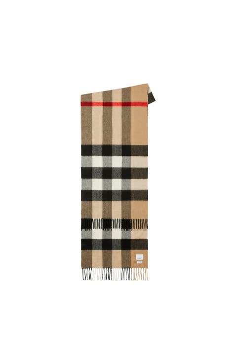 The Large Classic Cashmere Scarf in Check