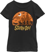 Scooby Doo Girl's Scooby Doo Moon Silhouette Chase Graphic T-Shirt