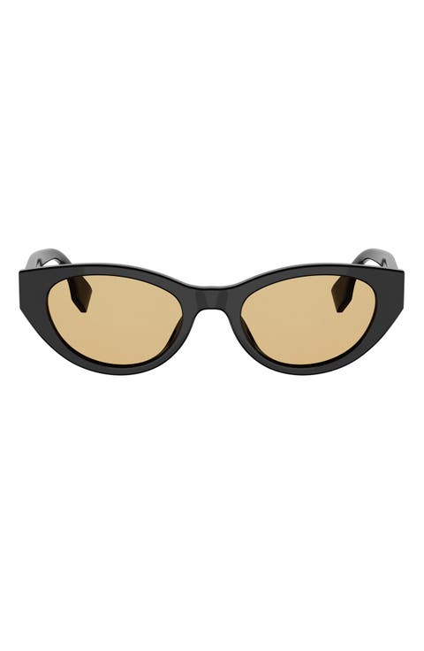 Lettering 51mm Cat Eye Sunglasses