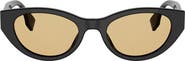 Fendi Lettering 51mm Cat Eye Sunglasses