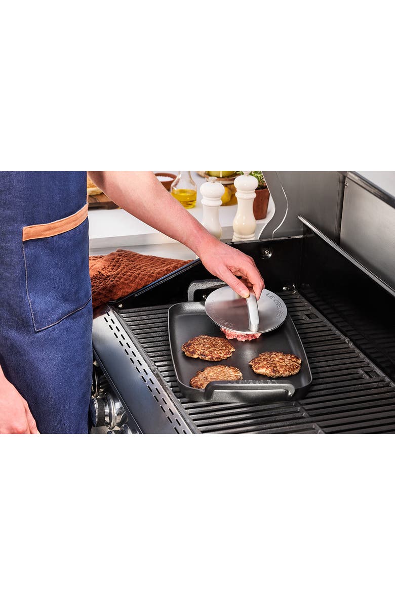 Le Creuset Stainless Steel Grill Press, Alternate, color, Stainless Steel