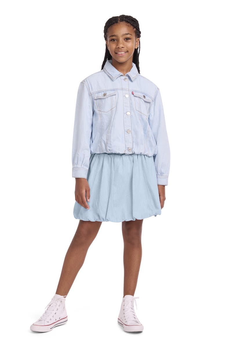 Levi's Kid's Denim Bubble Skort, Alternate, color, Wow Me Over