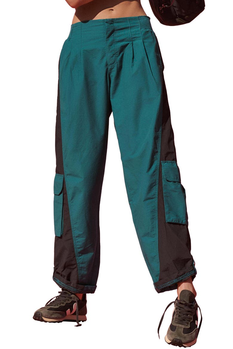 Mesmerize Me Colorblock Cargo Pants, Main, color, SPRUCED UP