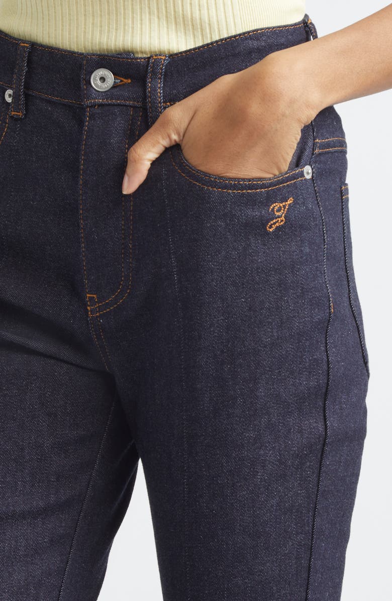 Jacquemus Le Capri de-Nîmes Denim Capri Pants, Alternate, color, Dark Navy