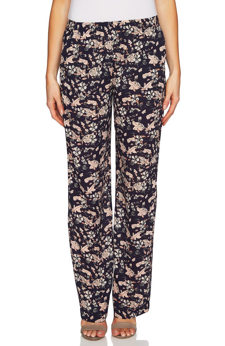 CeCe Ivy Forest Soft Wide Leg Pants, Main, color, 