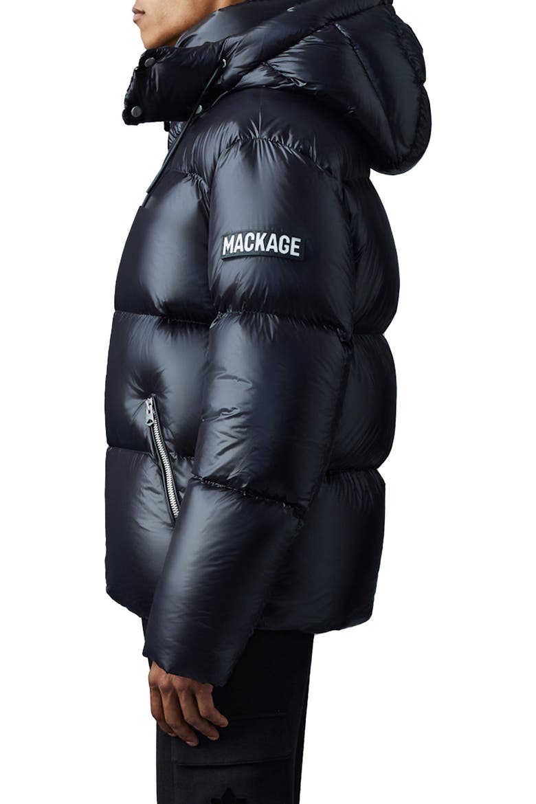 Kent Water Repellent Down Puffer Jacket, Alternate, color, BLACK