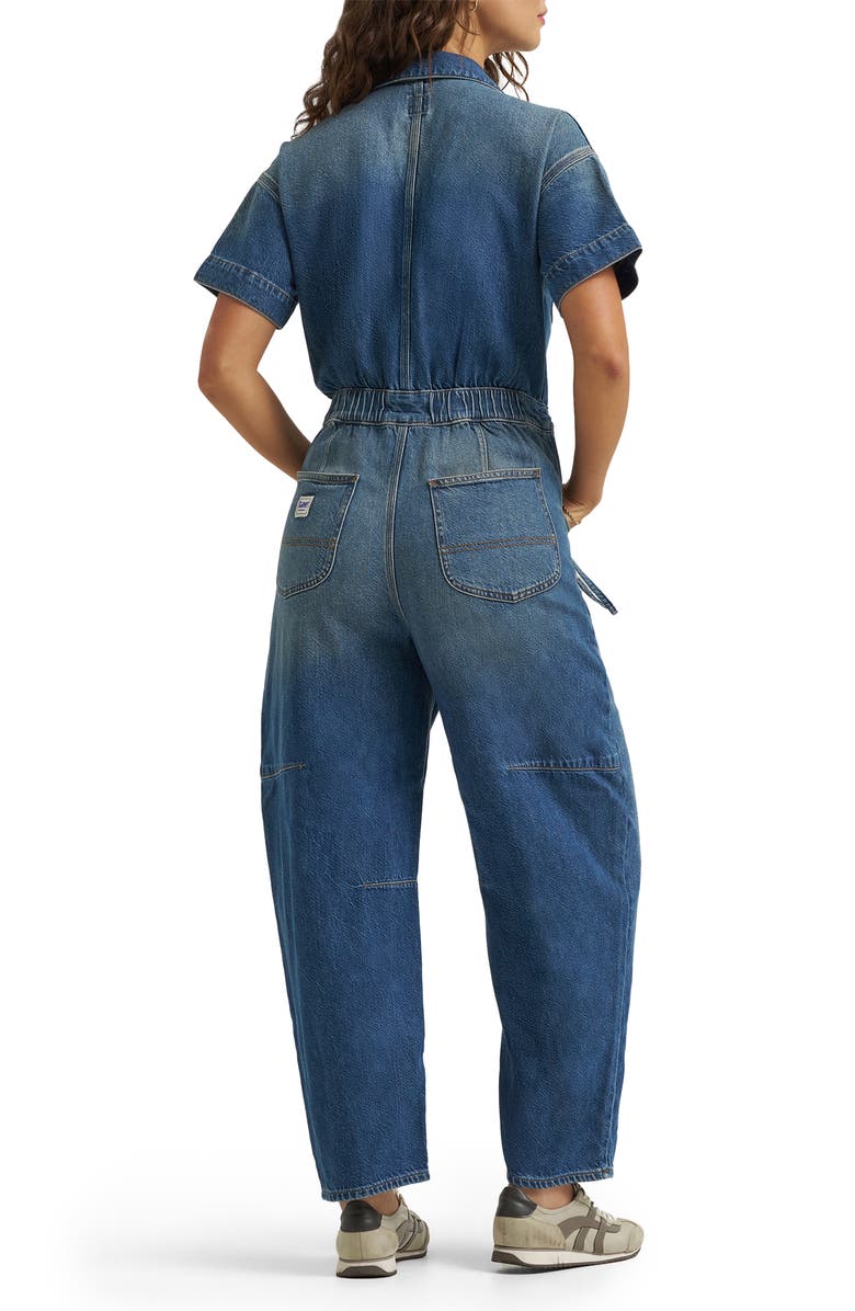 Lee Denim Barrel Leg Union-All Jumpsuit, Alternate, color, Heavy Rainfall