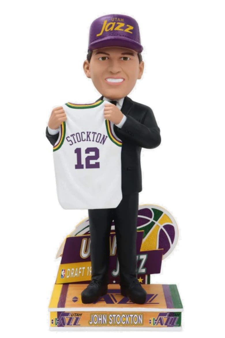 John Stockton (Utah Jazz) 1984 NBA Draft Pick Bobblehead, Main, color, Multi-Color