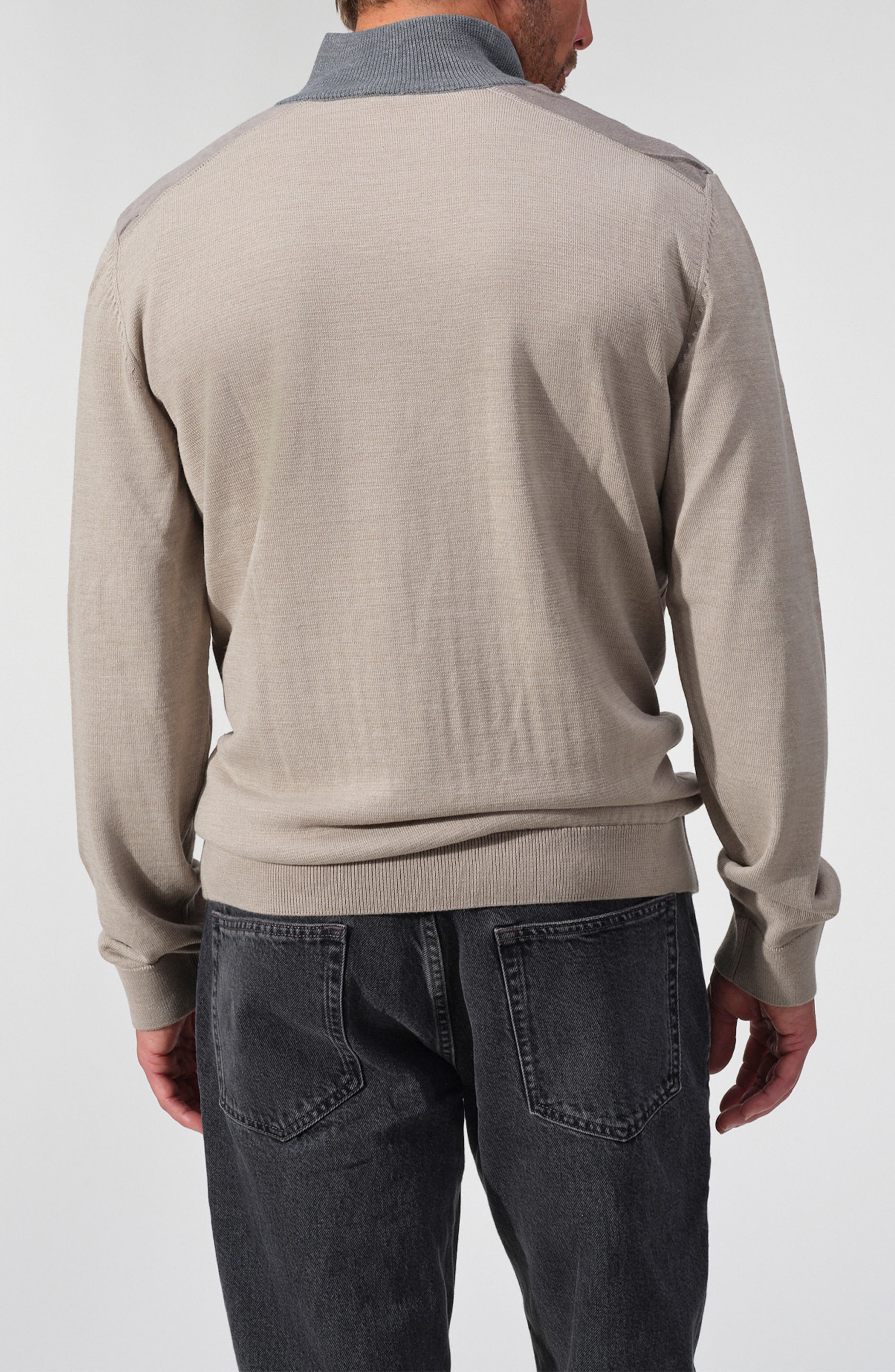 GARNET Cortona Ribbed Half-Zip Sweater (Men) | Nordstromrack