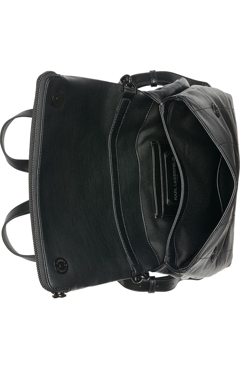 KARL LAGERFELD PARIS Lavende Backpack, Alternate, color, Black