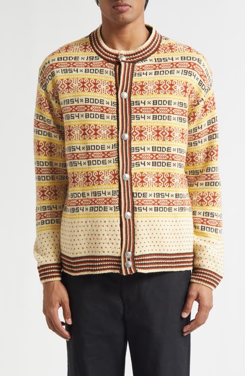 Marzipan Fair Isle Wool Cardigan