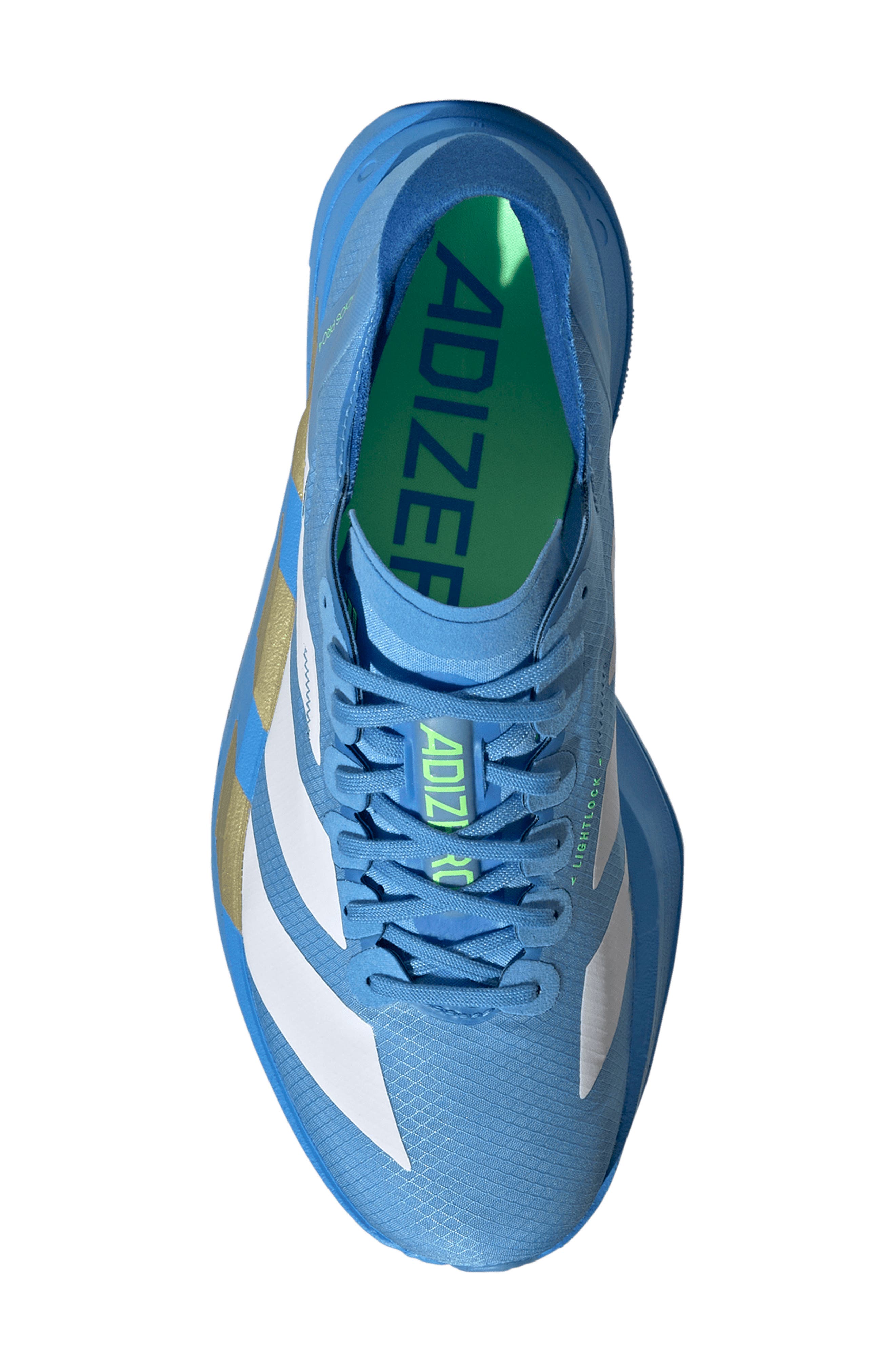 adidas Adizero Adios Pro 4 Racing Shoe, Alternate, color, White/ White/ Lime Burst